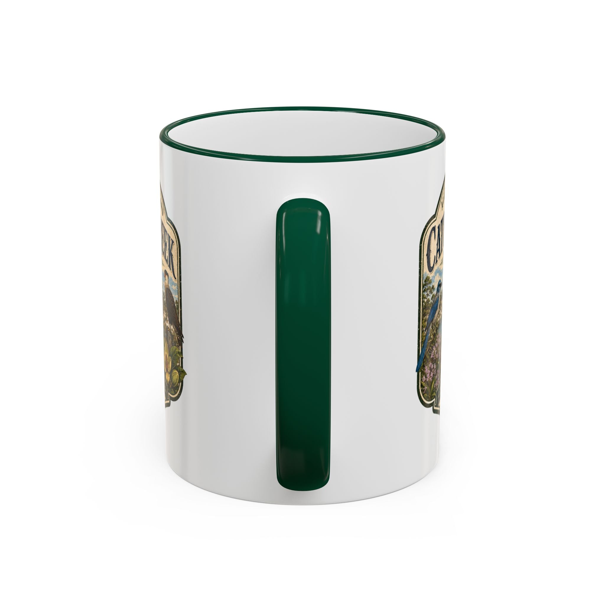 Catfish Creek Vintage Mug — Accent Rim & Handle 11oz/15oz