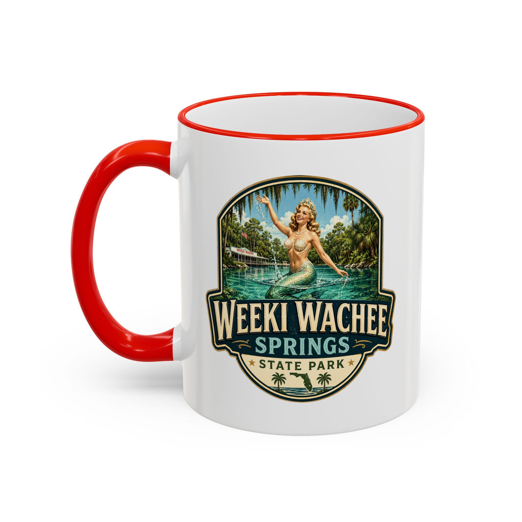 Weeki Wachee Vintage Mug — Accent Rim & Handle 11oz/15oz