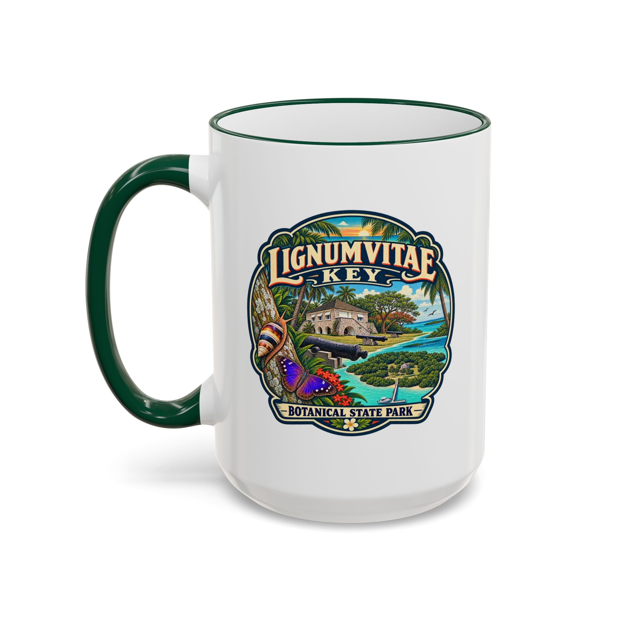 Lignumvitae Key Accent Rim & Handle 11oz/15oz