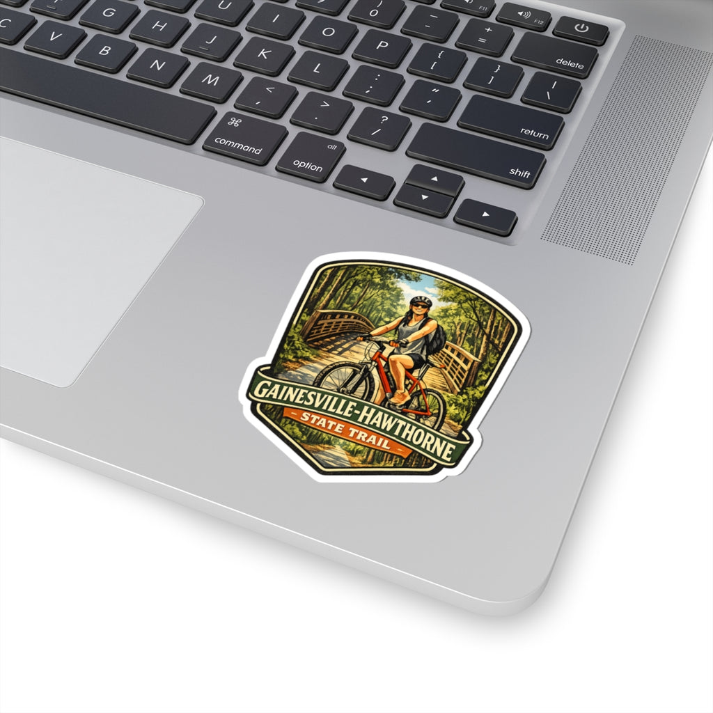 Gainesville-Hawthorne State Trail Bike Sticker — Vinyl Kiss-Cut Outdoor Trail Decal