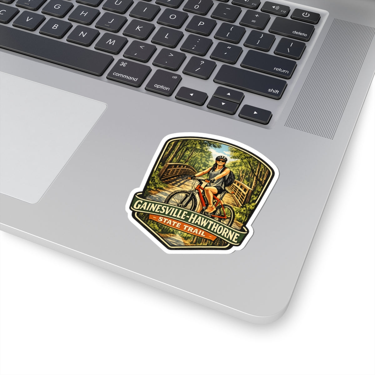 Gainesville-Hawthorne State Trail Bike Sticker — Vinyl Kiss-Cut Outdoor Trail Decal
