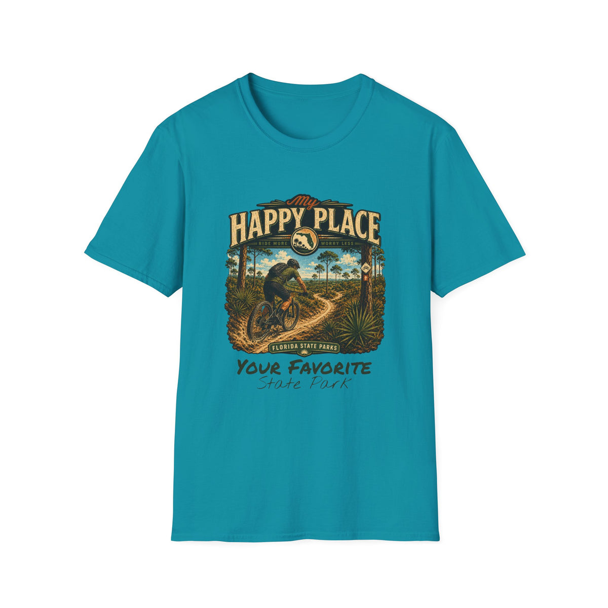 CUSTOMIZABLE Mountain Bike- Retro Tee