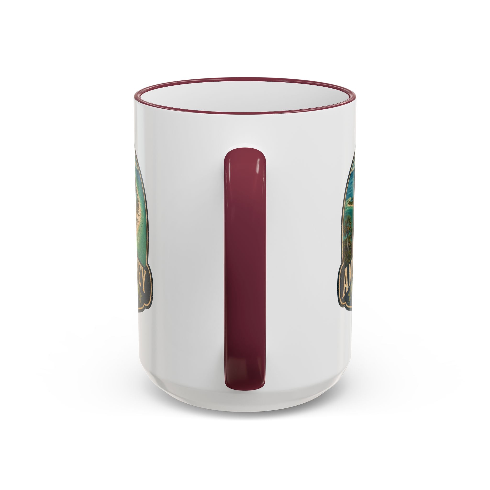 Anclote Key Vintage Mug — Accent Rim & Handle 11oz/15oz
