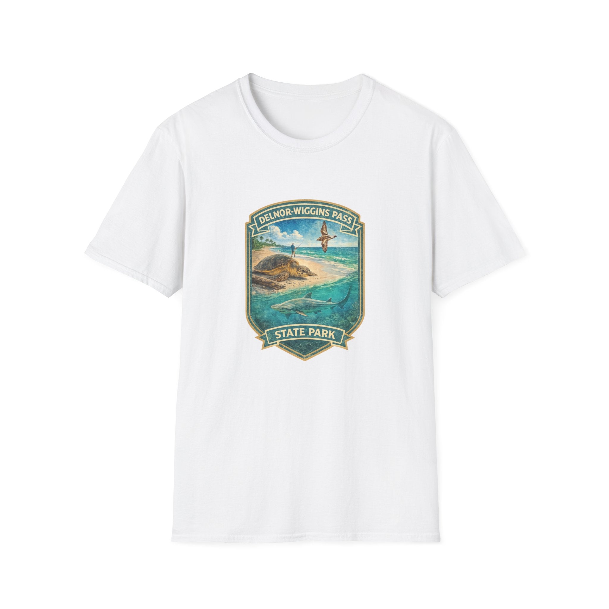 Delnor-Wiggins Pass- Retro Tee
