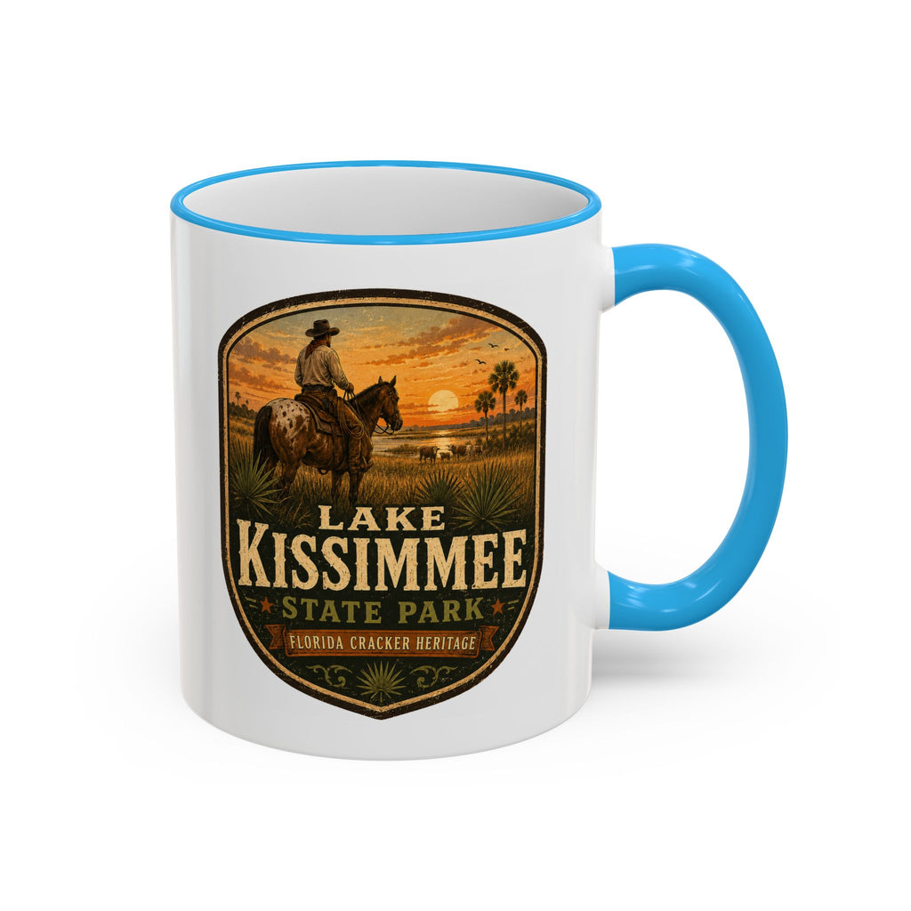 Lake Kissimmee Sunset Mug — Accent Rim & Handle 11oz/15oz