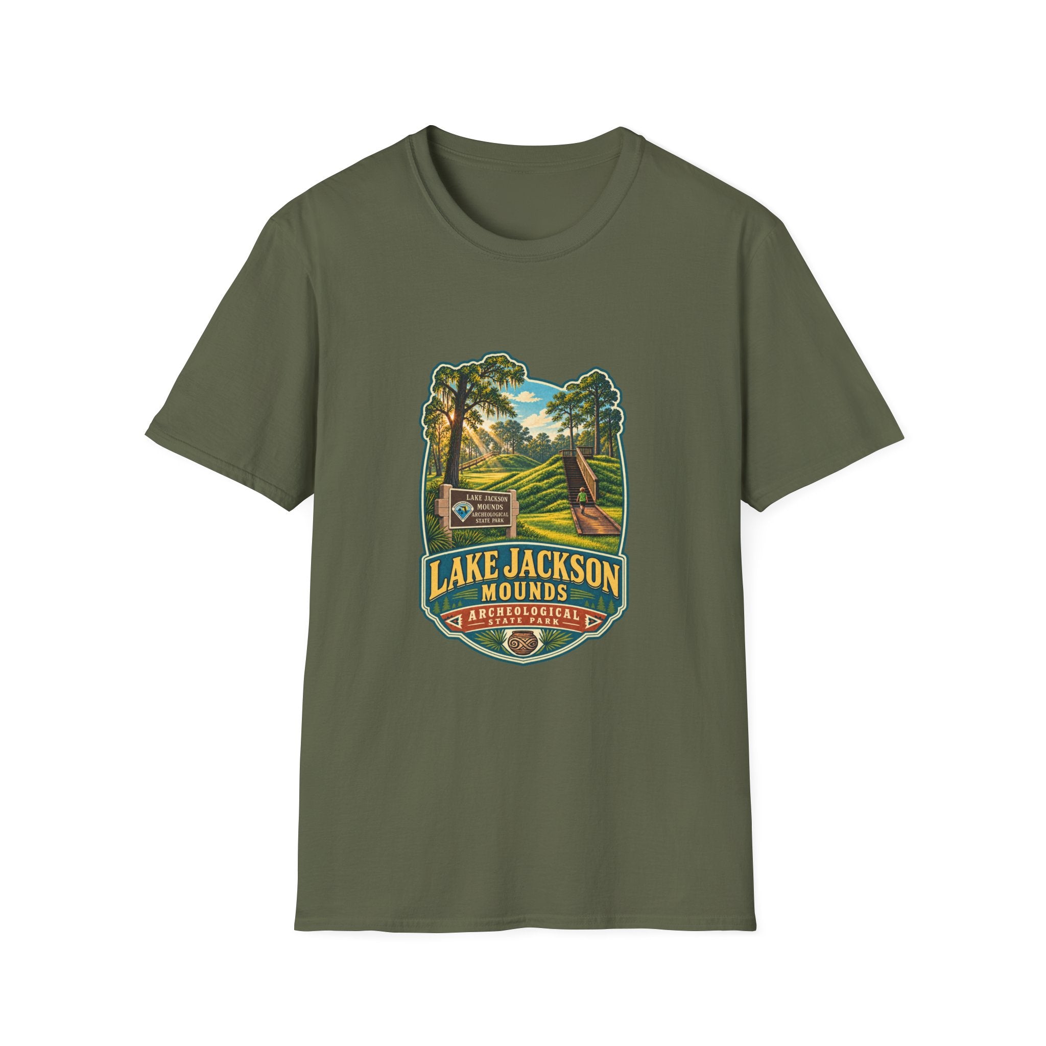 Lake Jackson Mounds- Retro Tee