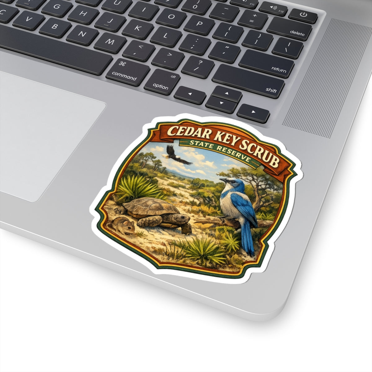 Cedar Key Scrub State Reserve Sticker — Nature Park Badge Sticker