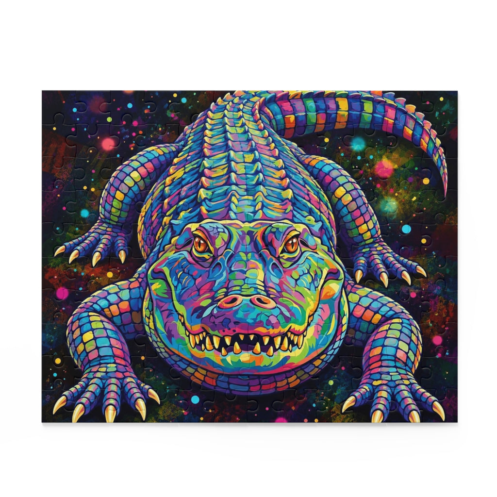 Rainbow Alligator Jigsaw Puzzle (120/252/500 pcs)