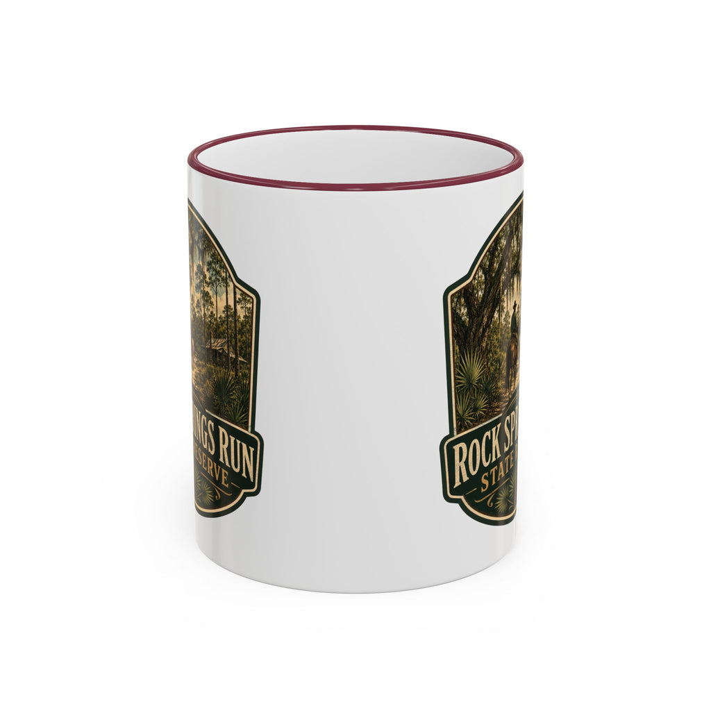 Rock Springs Run Vintage Mug — Accent Rim & Handle 11oz/15oz