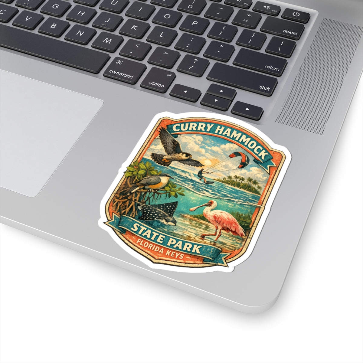 Curry Hammock State Park Sticker — Florida Keys Wildlife Vintage Travel Decal