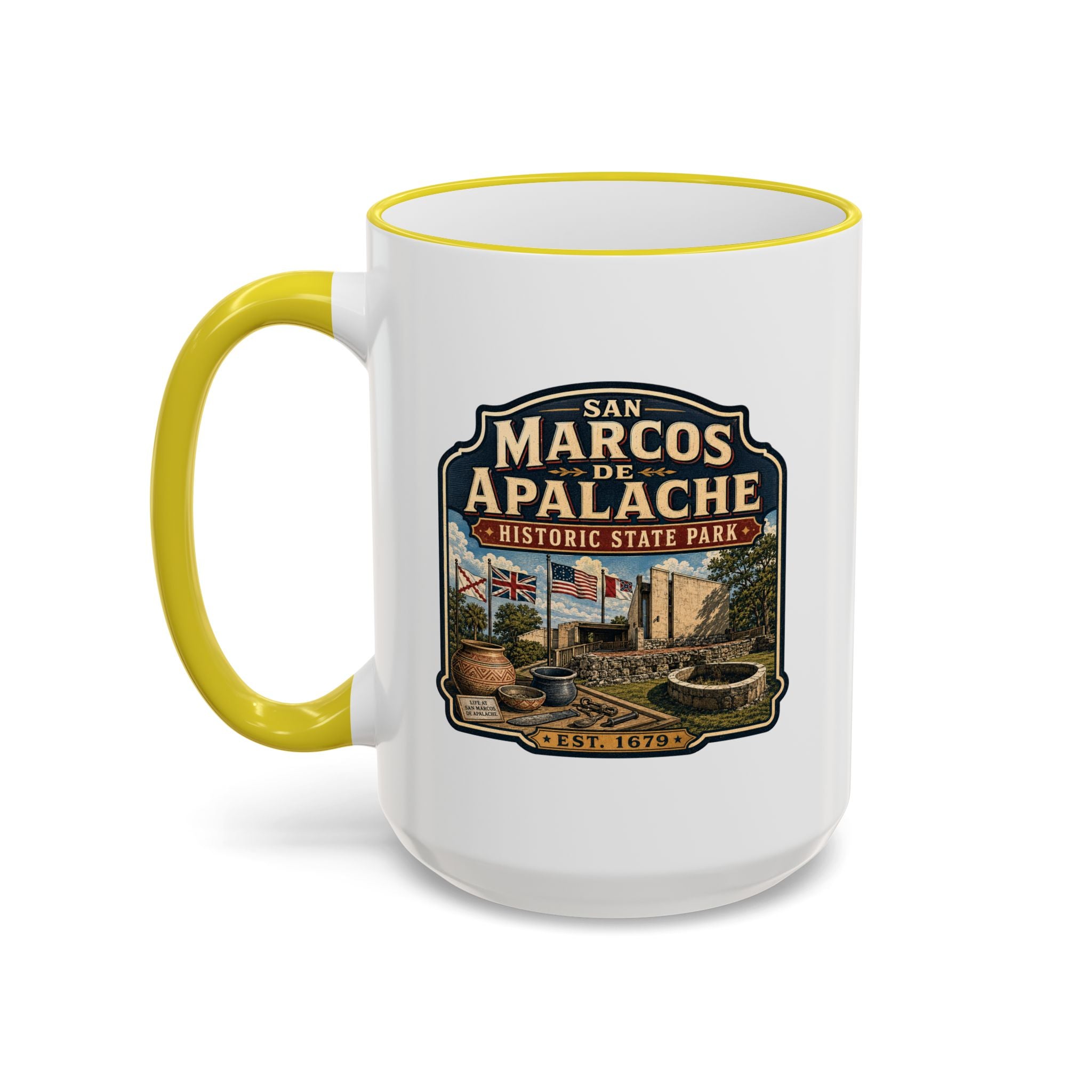 San Marcos de Apalache Accent Rim & Handle 11oz/15oz