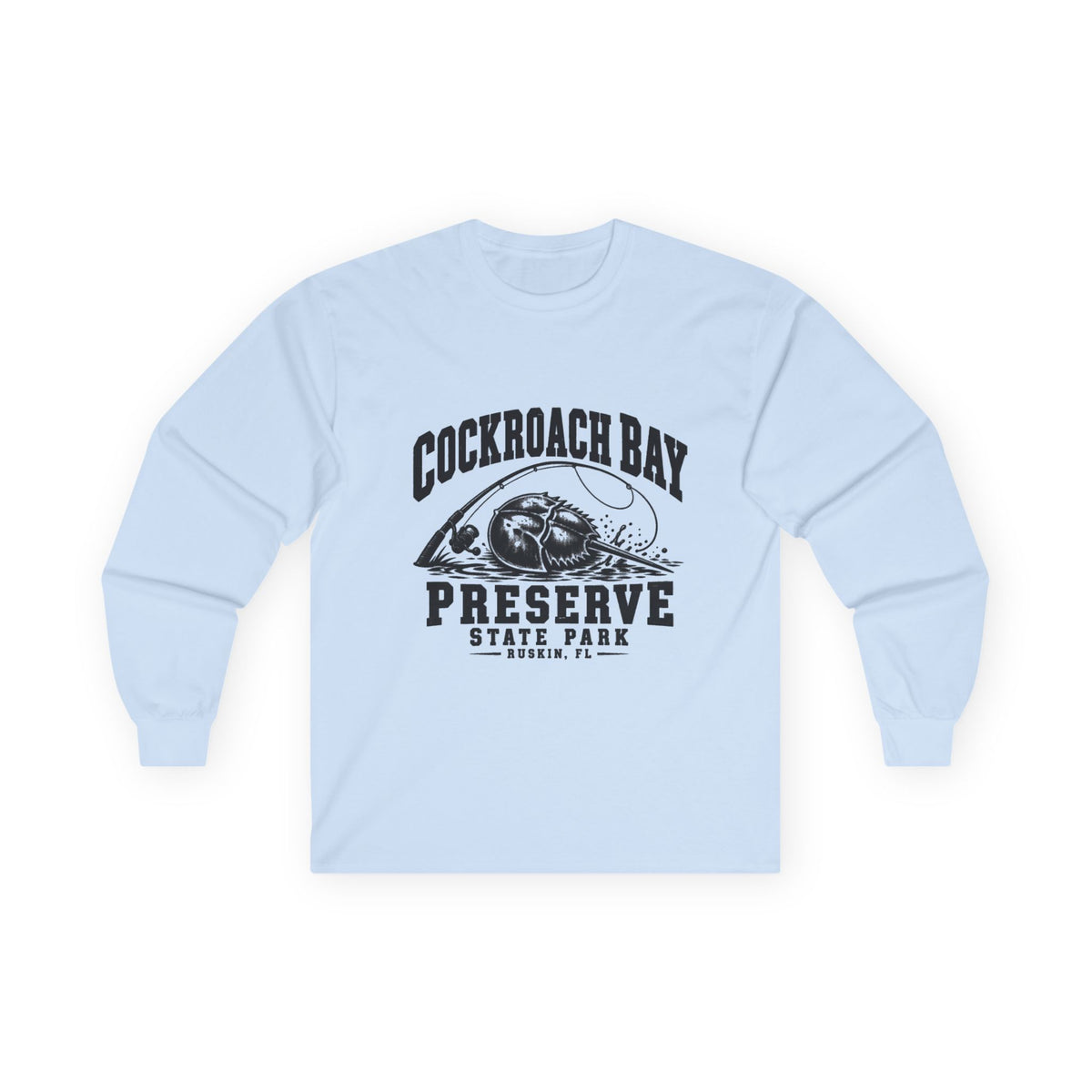 Cockroach Bay Preserve State Park Fishing Emblem- Long Sleeve Tee