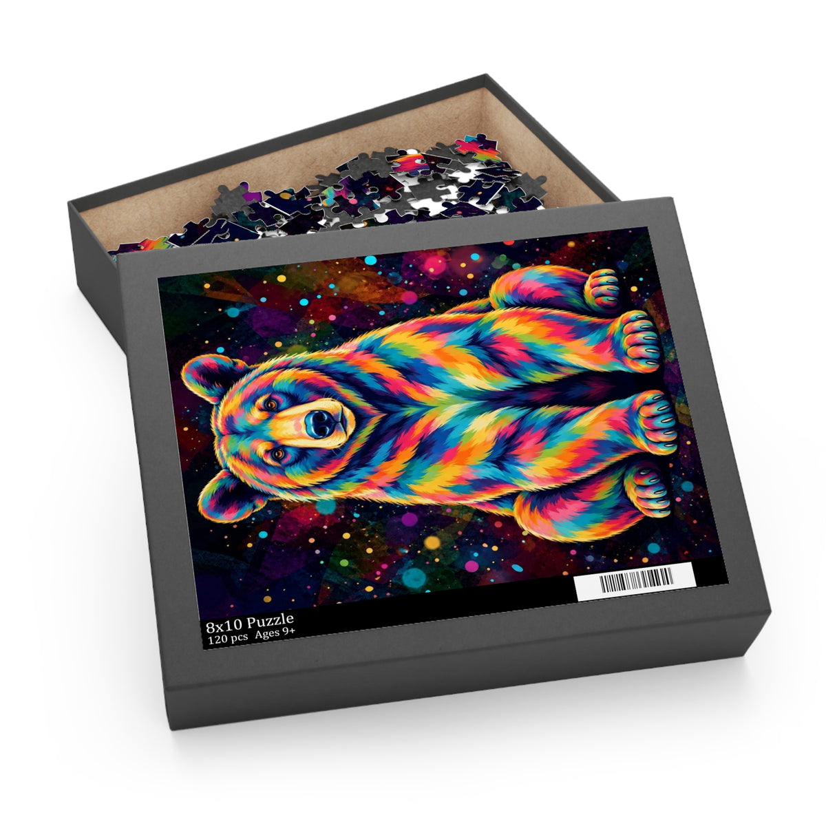 Rainbow Florida Black Bear Jigsaw Puzzle (120/252/500 pcs)