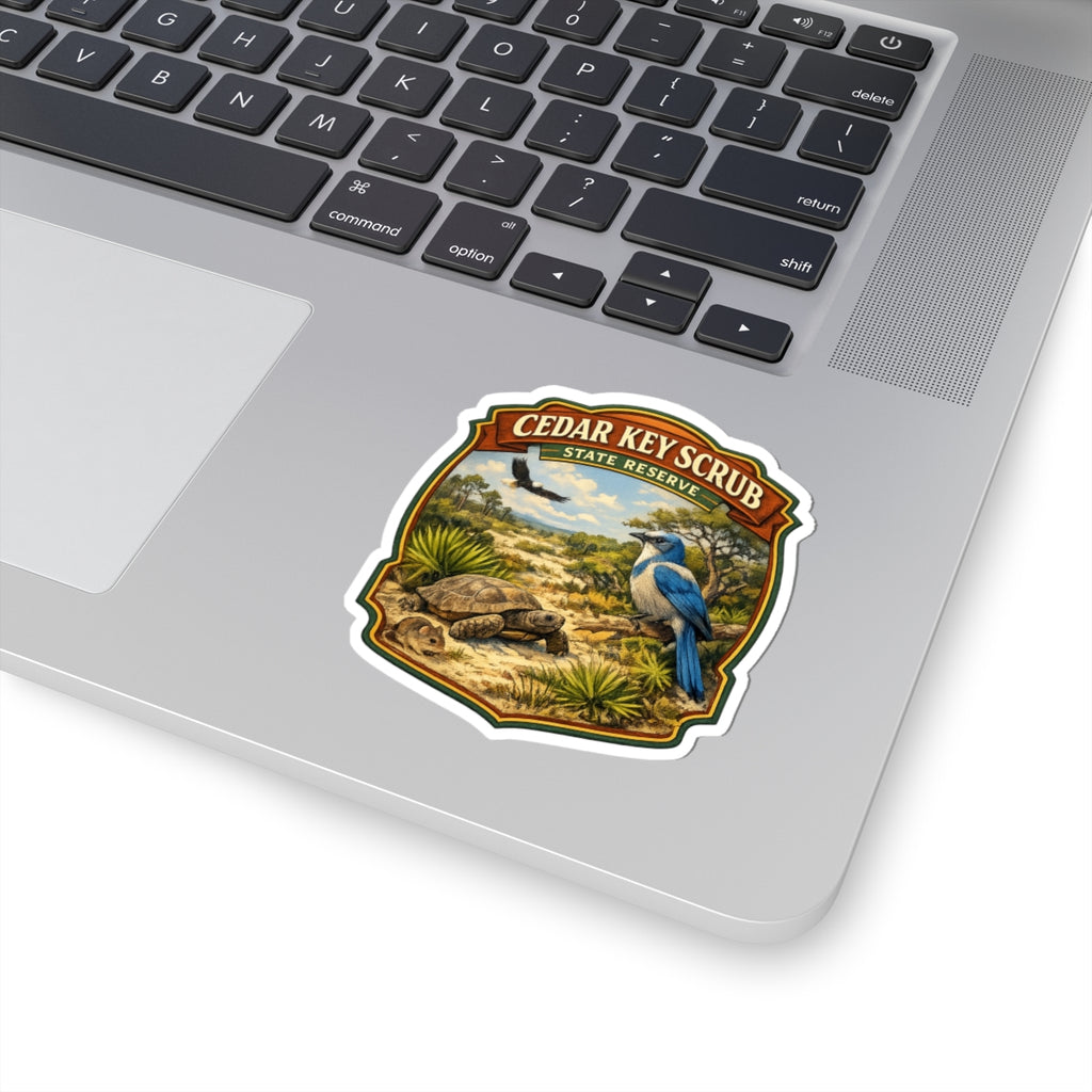 Cedar Key Scrub State Reserve Sticker — Nature Park Badge Sticker