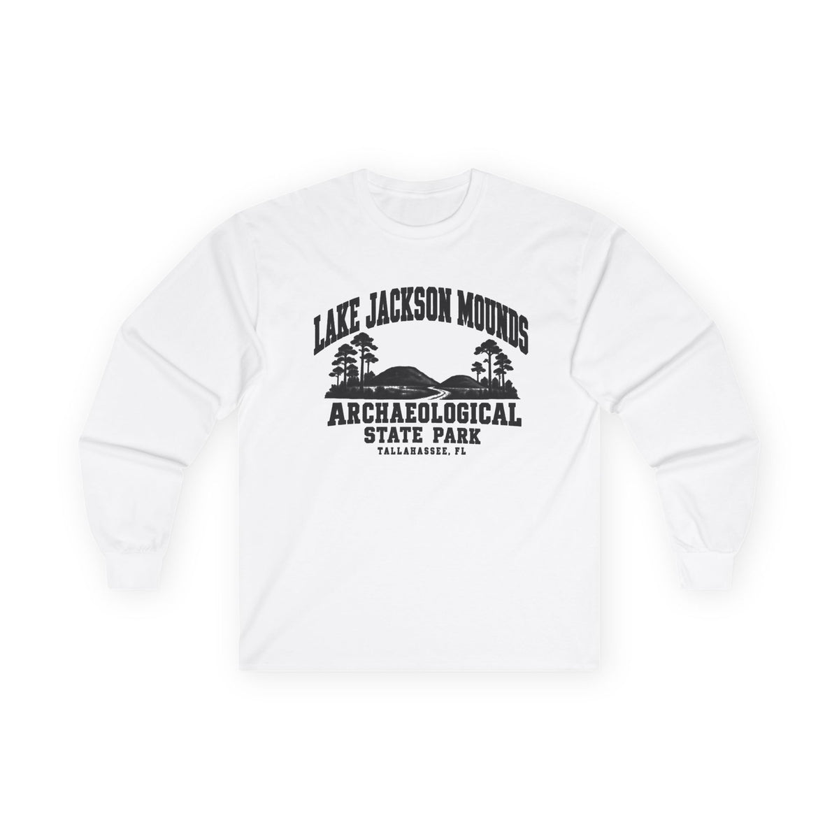 Lake Jackson Mounds Archaeological State Park Logo- Long Sleeve Tee