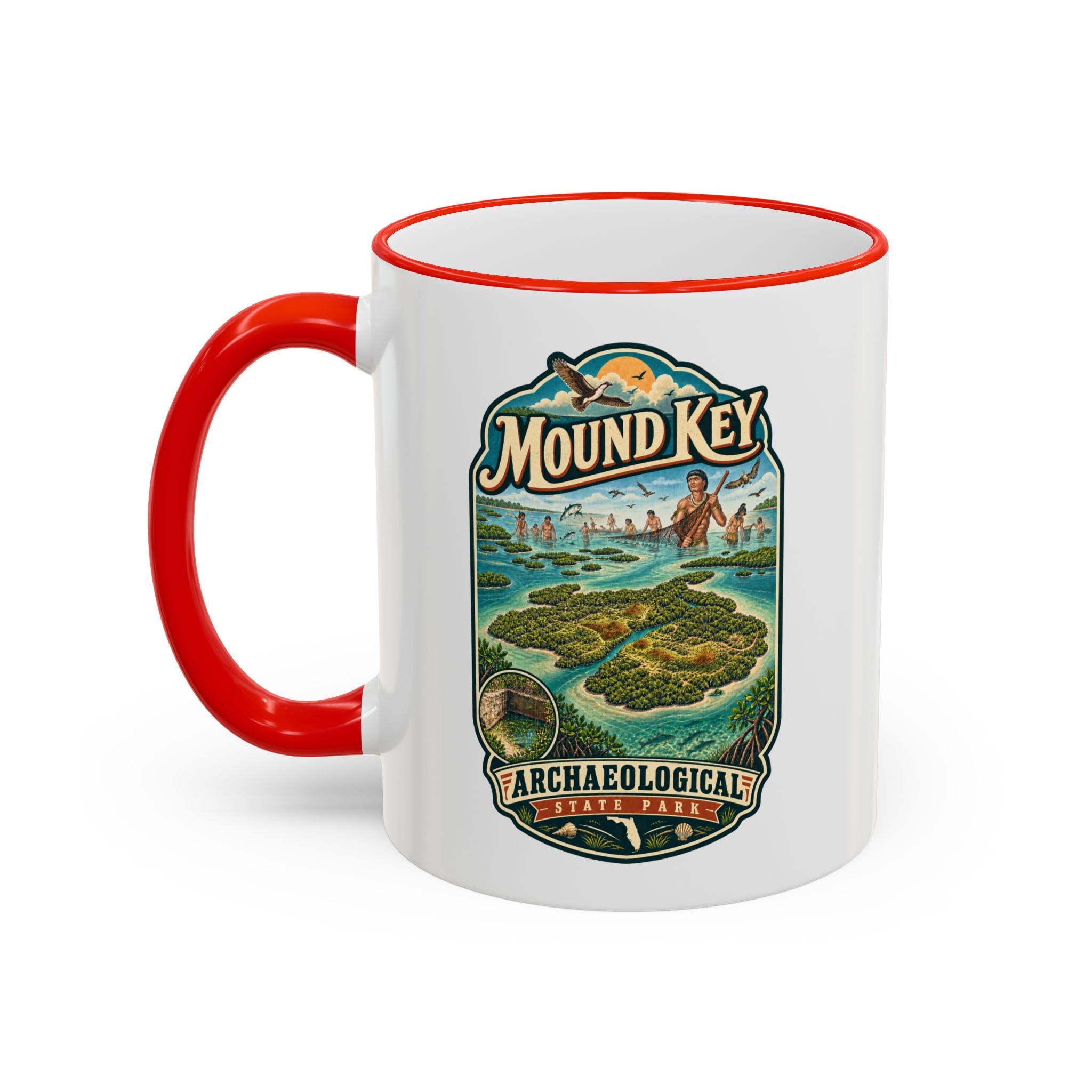 Mound Key Accent Rim & Handle 11oz/15oz