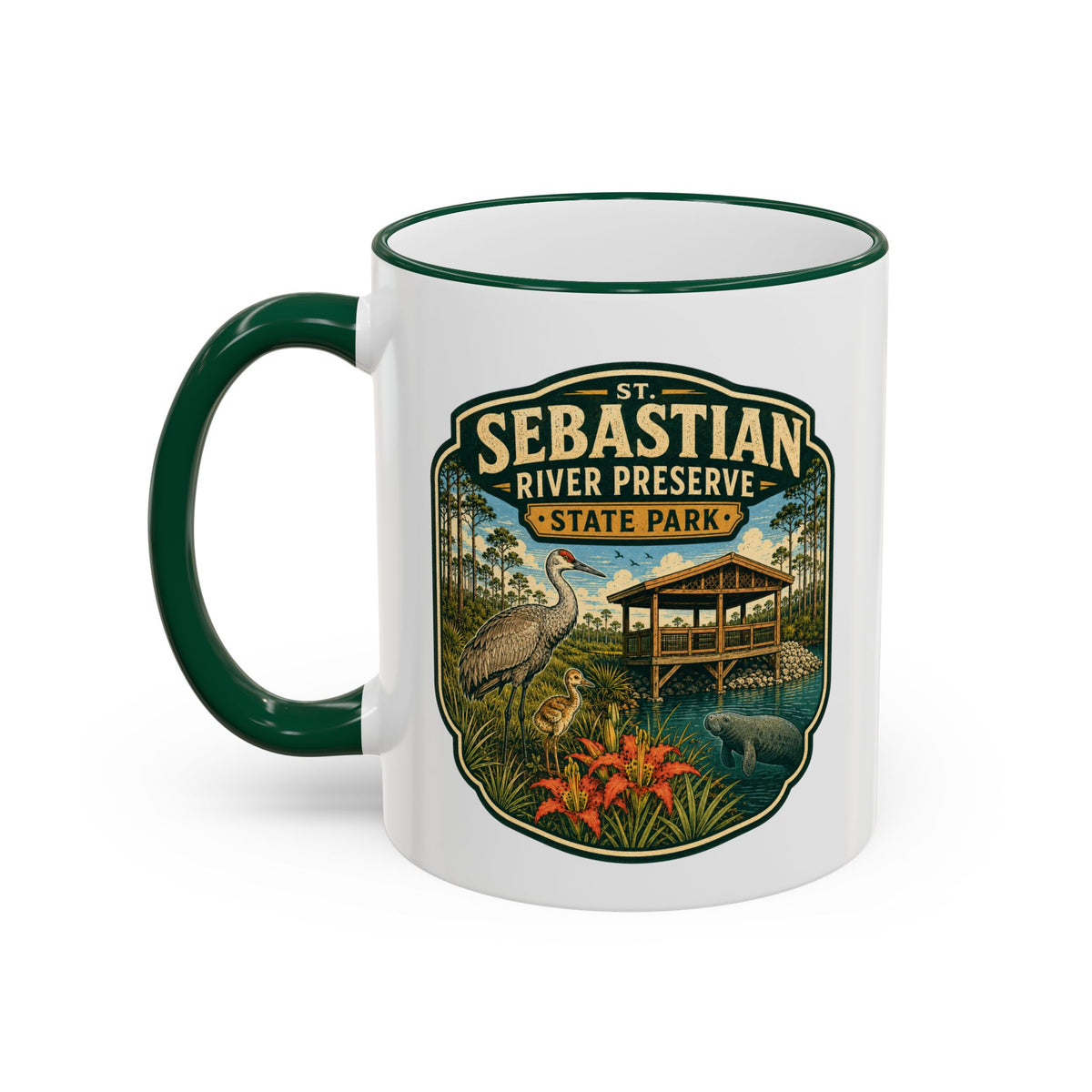 St. Sebastian River Mug — Accent Rim & Handle 11oz/15oz
