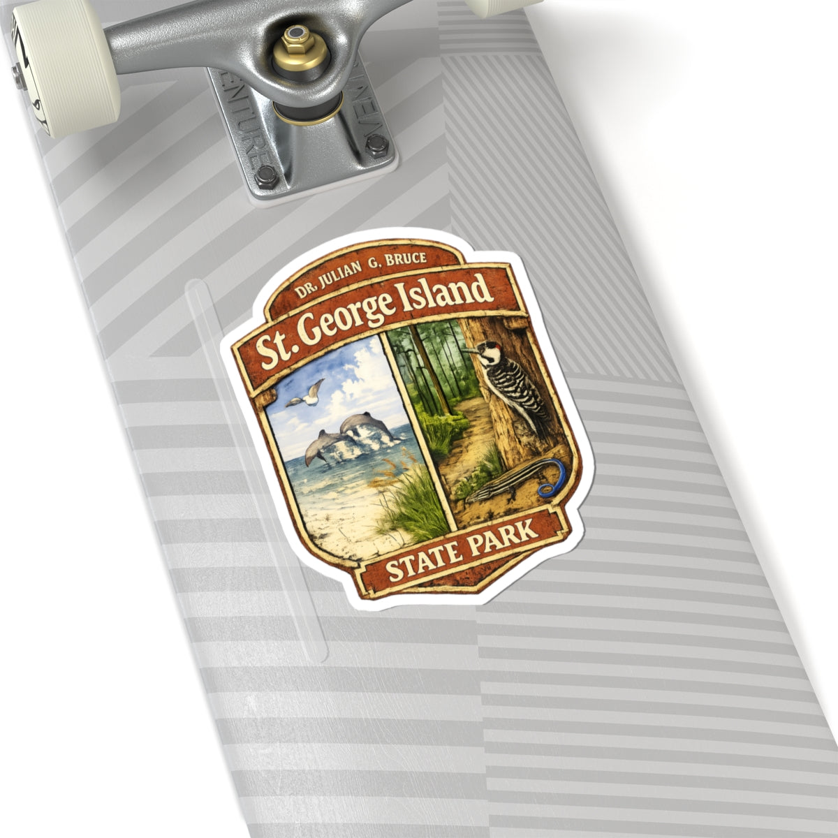 St. George Island State Park Sticker — Vintage Nature Park Badge