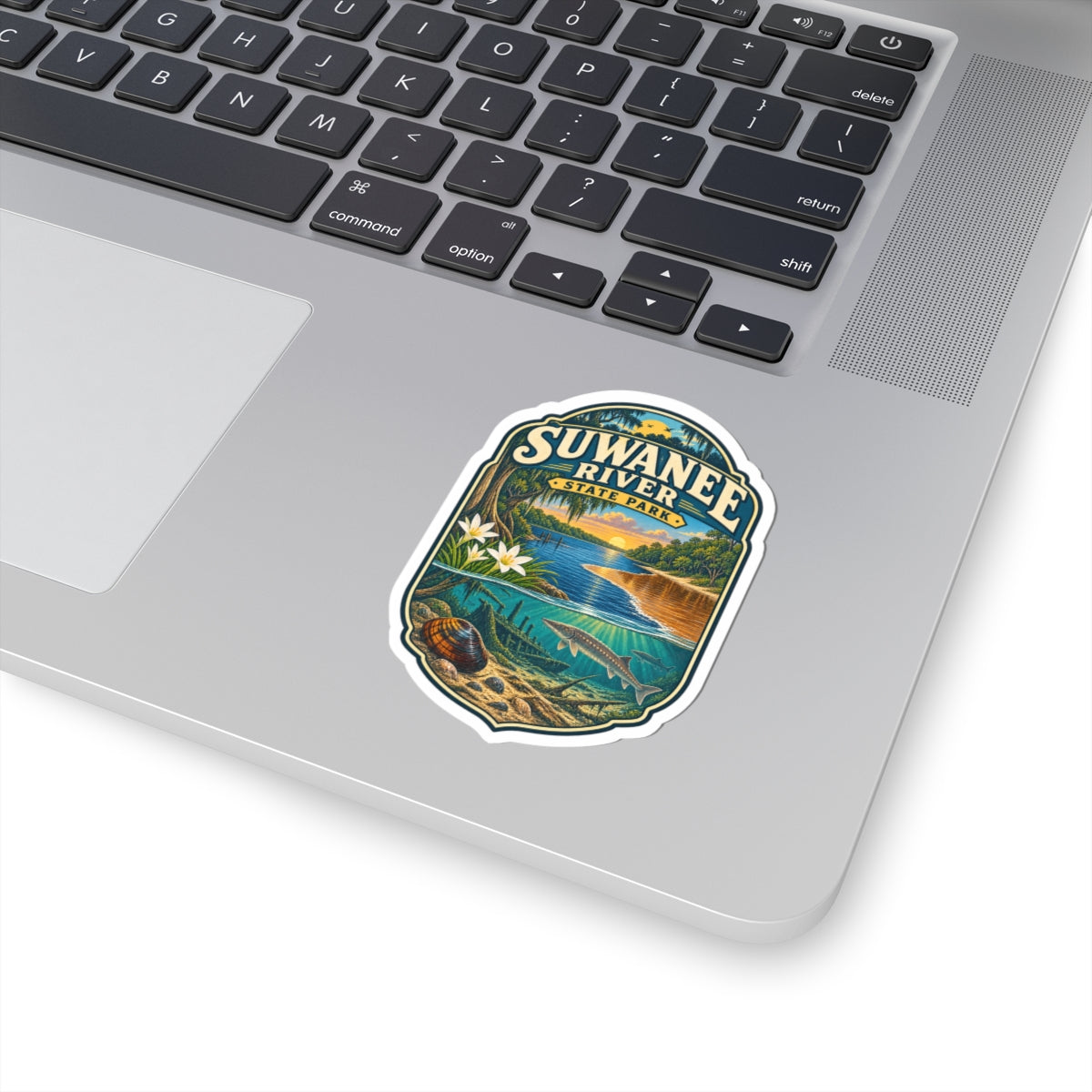 Suwanee River State Park Sticker — Scenic River Vintage Badge Kiss-Cut