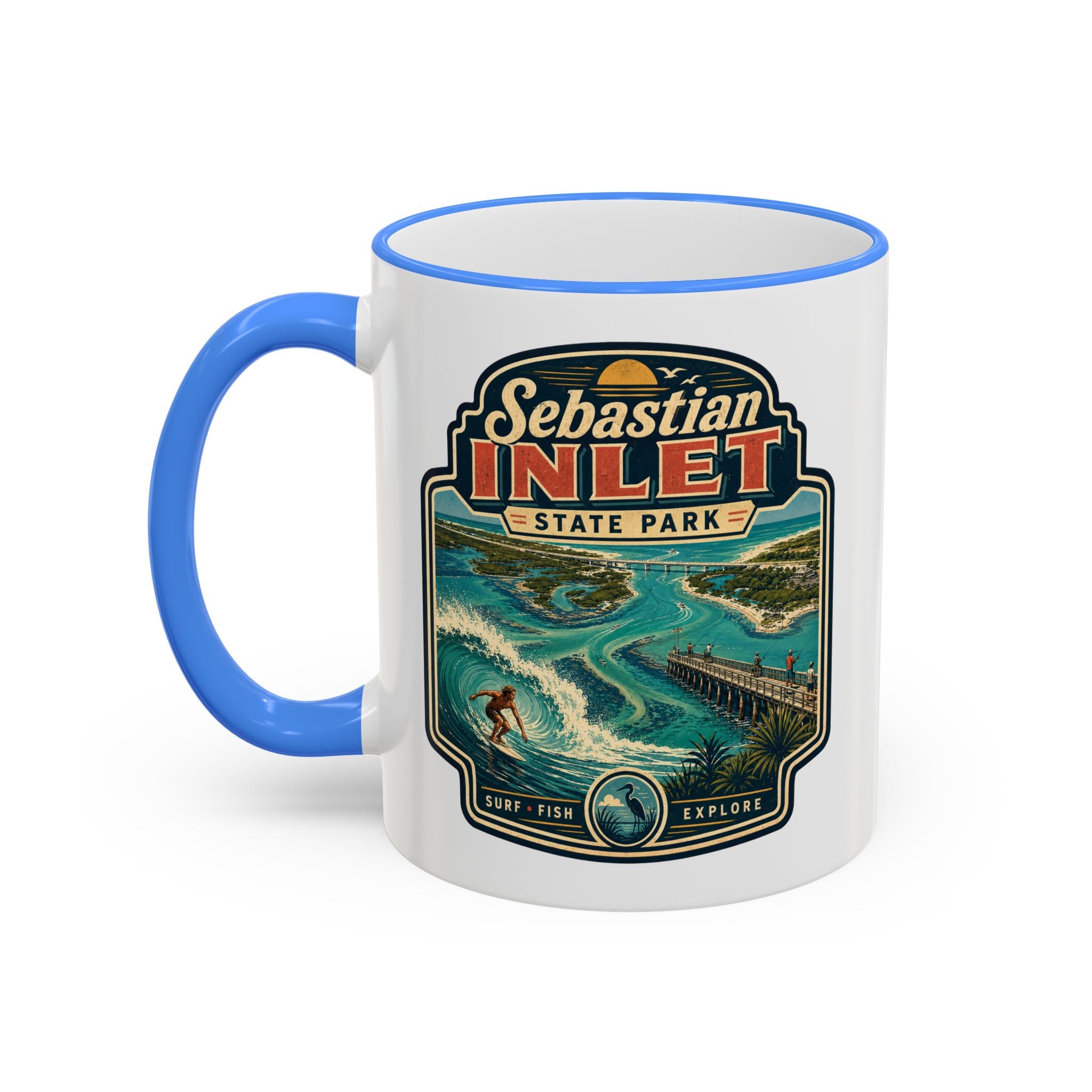 Sebastian Inlet Accent Rim & Handle 11oz/15oz