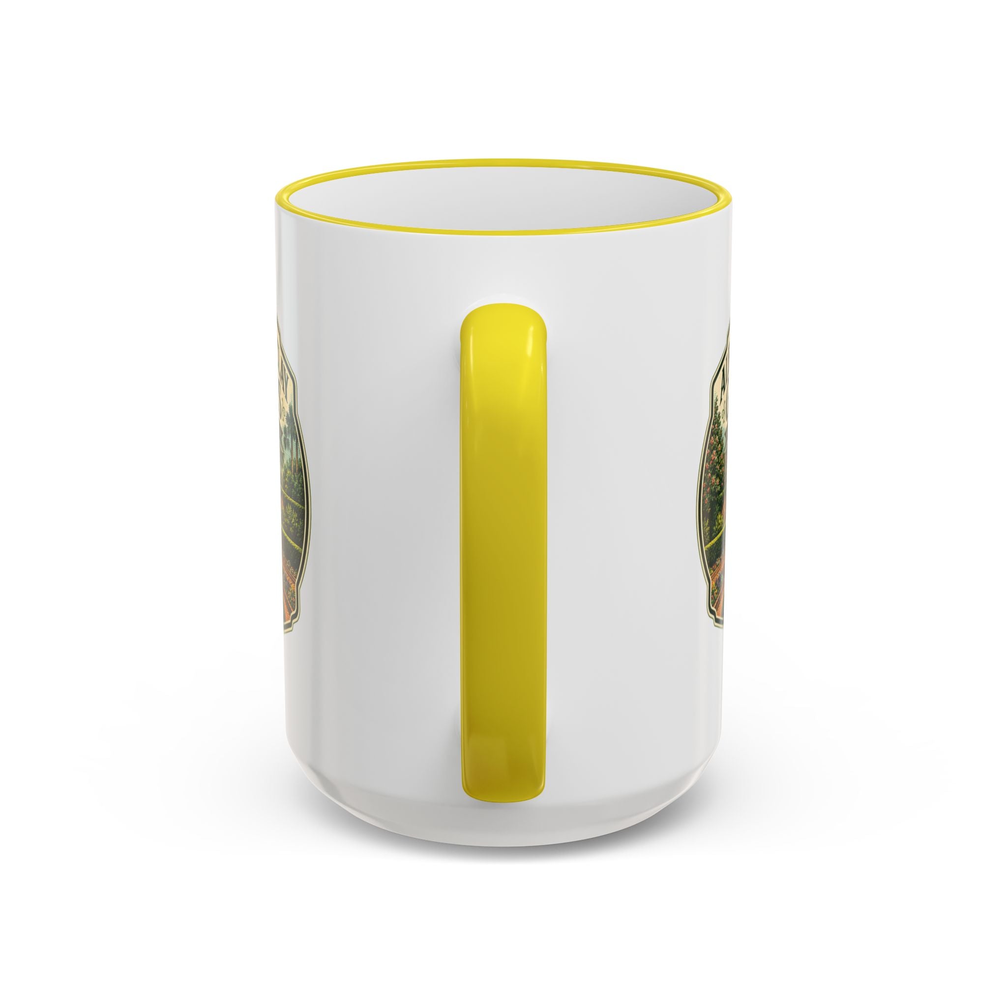 Maclay Gardens Vintage Mug — Accent Rim & Handle 11oz/15oz