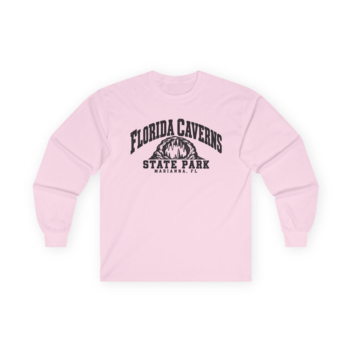 Florida Caverns State Park Logo- Long Sleeve Tee