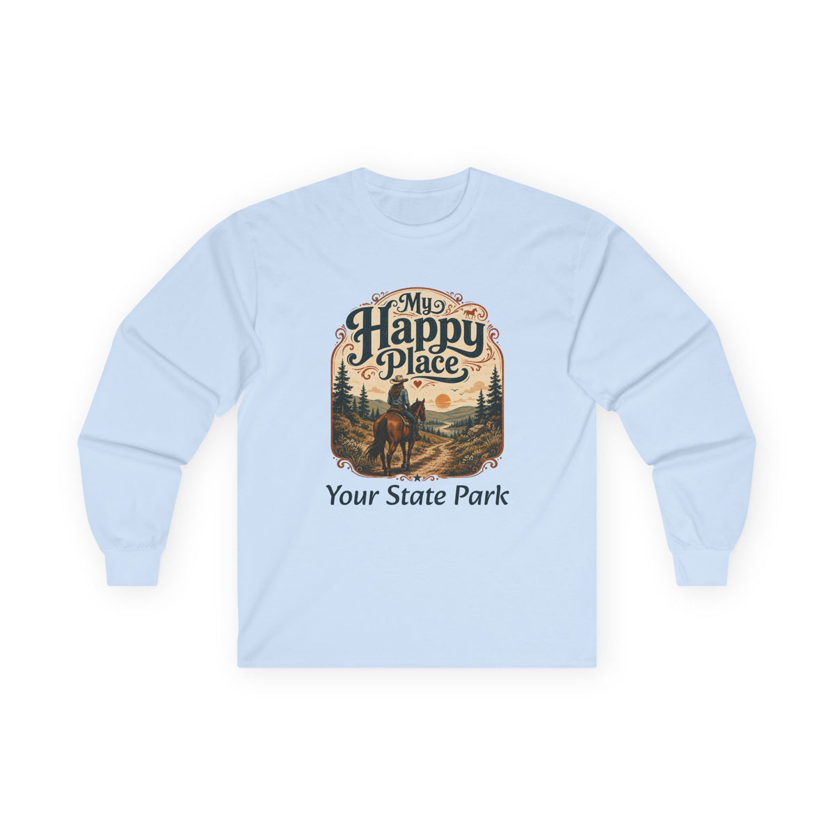 CUSTOMIZABLE Happy Place — Vintage Riding Shirt