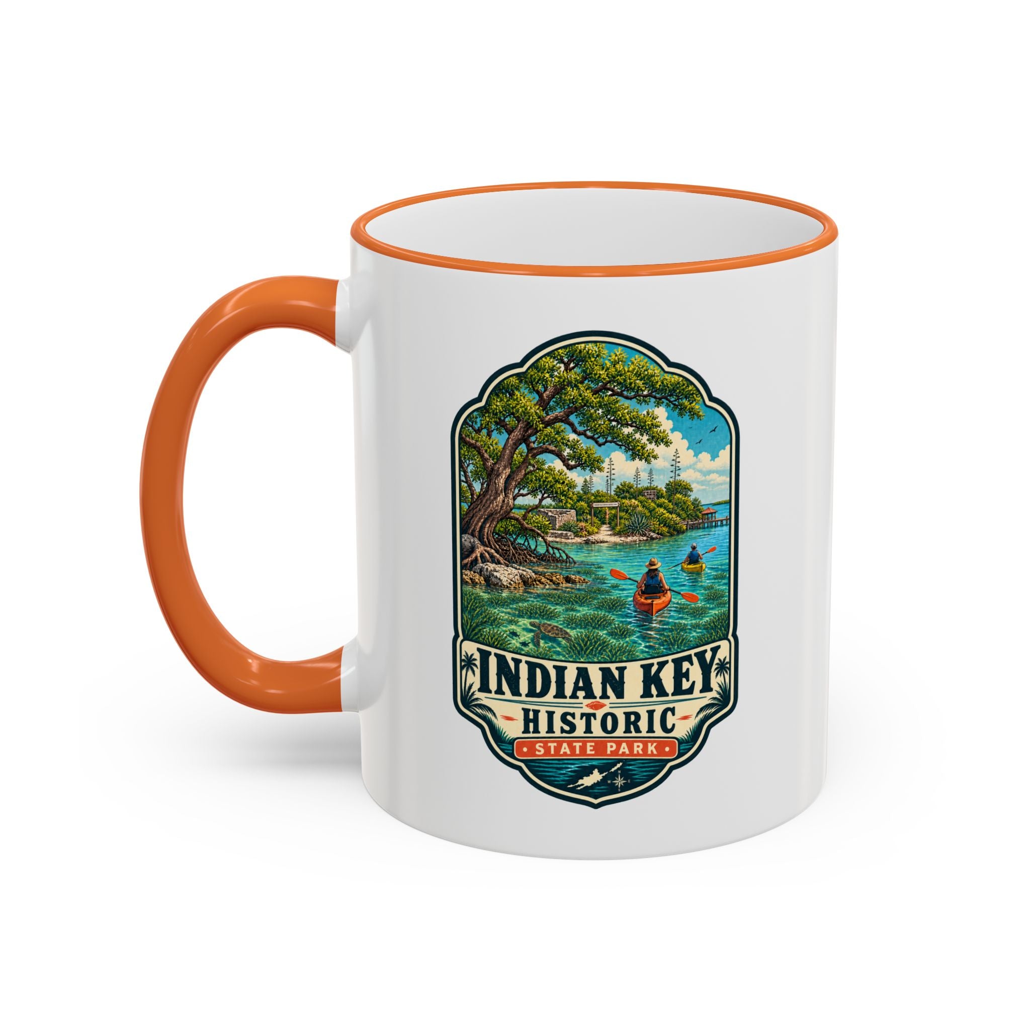 Indian Key Accent Rim & Handle 11oz/15oz