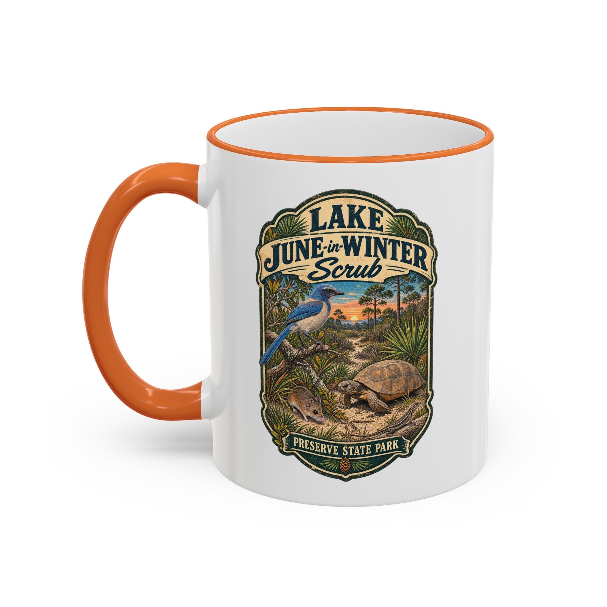 Lake June-in-Winter Accent Rim & Handle 11oz/15oz