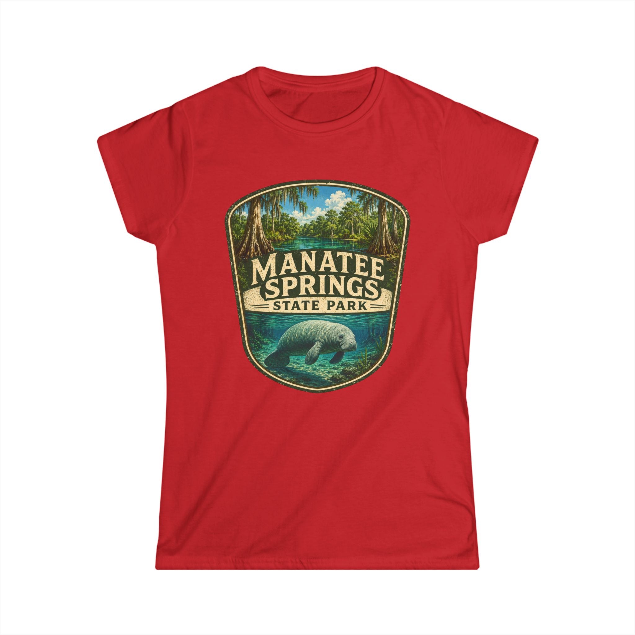 Manatee Springs- Vintage Manatee Tee