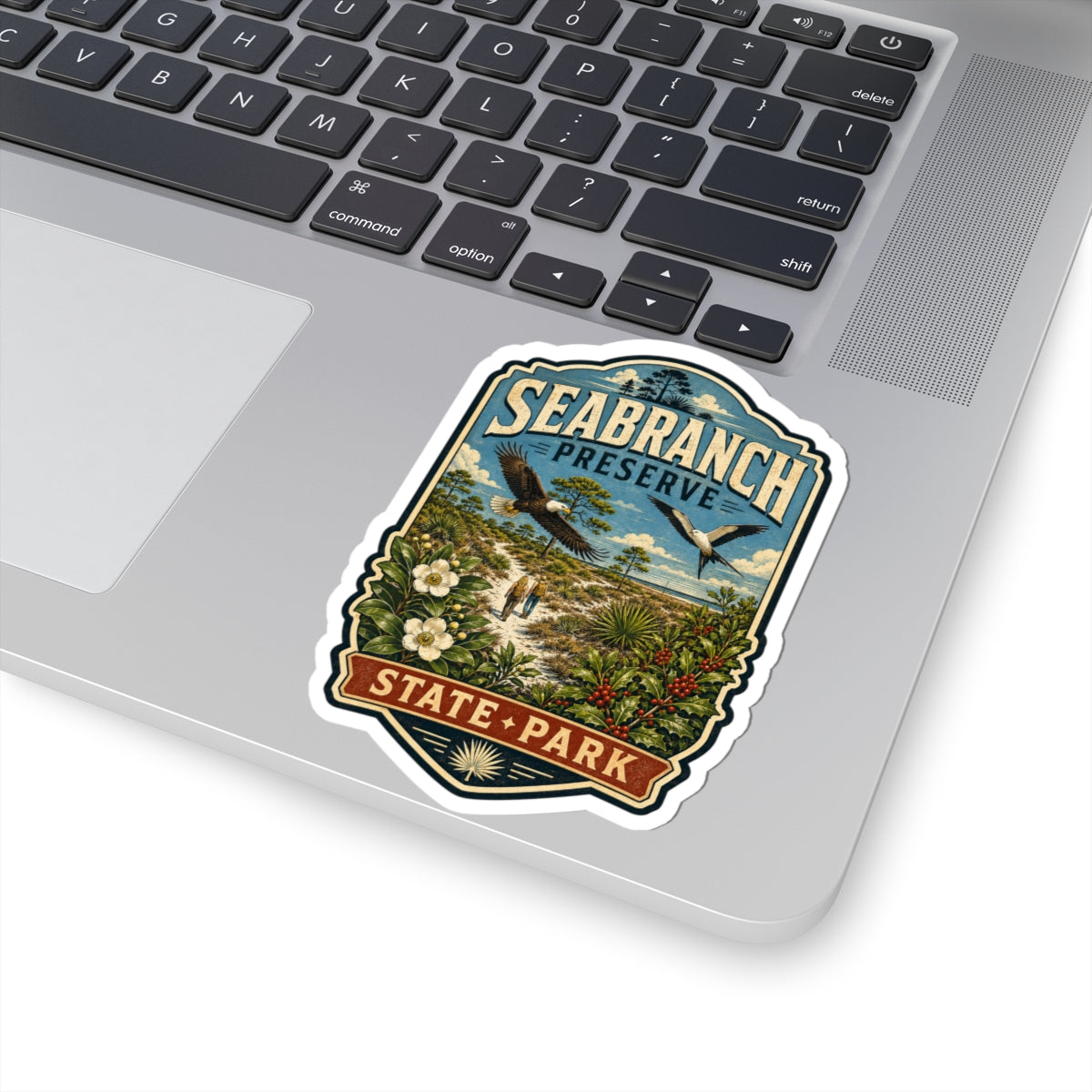 Seabranch Preserve State Park Sticker — Vintage Nature Park Decal