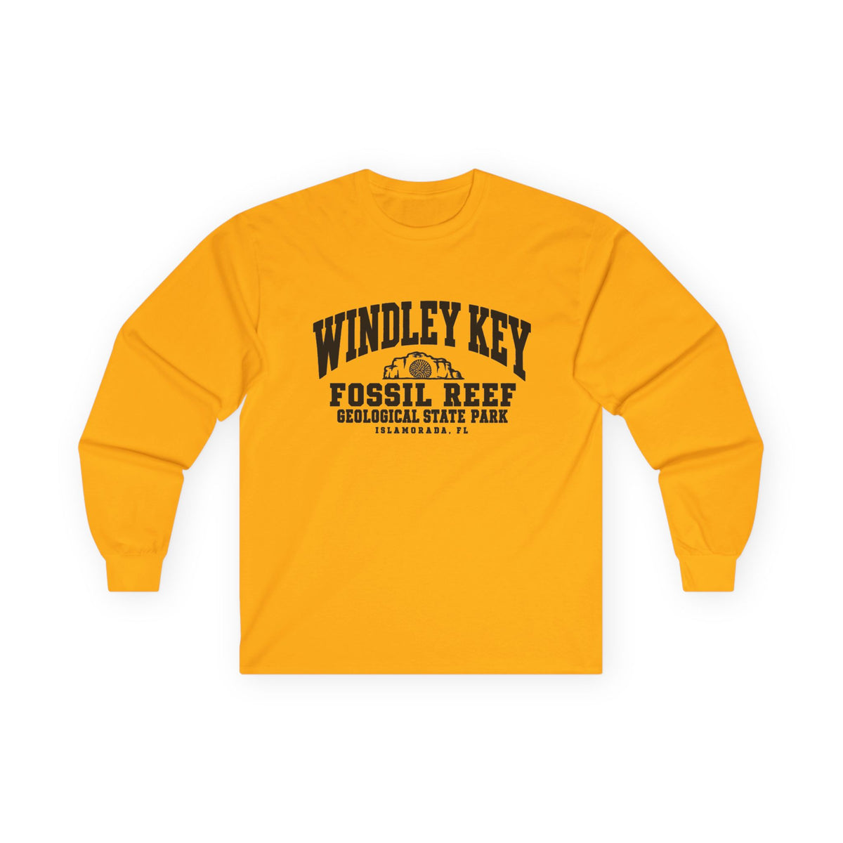 Windley Key Fossil Reef Geological State Park Logo- Long Sleeve Tee