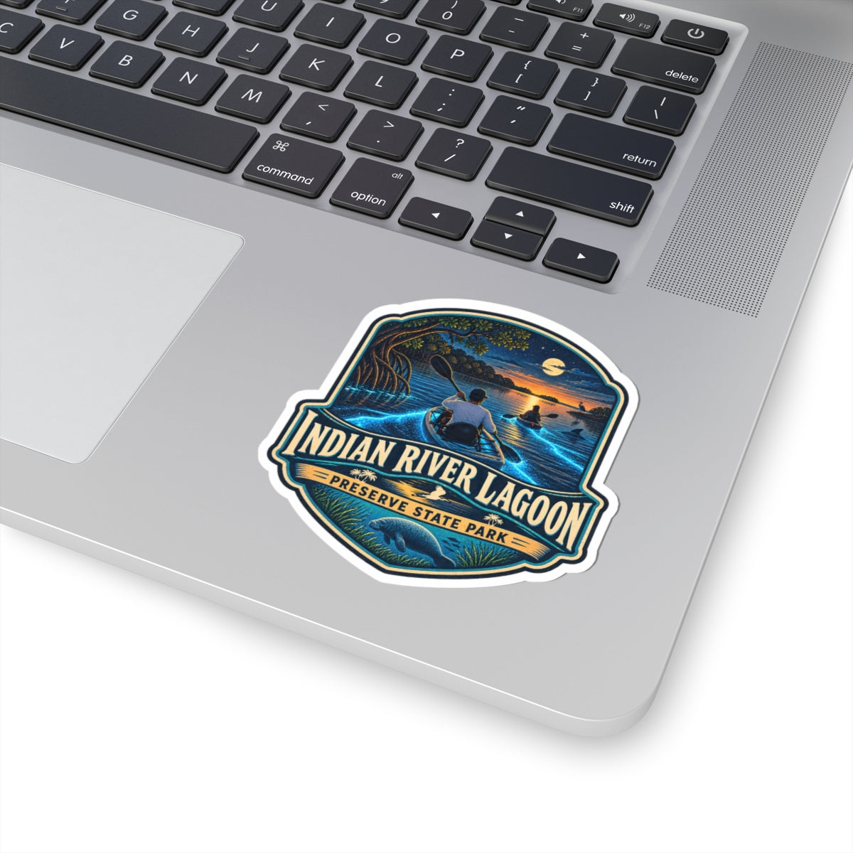 Indian River Lagoon Preserve State Park Kayak Sticker — Scenic Nature Park Decal