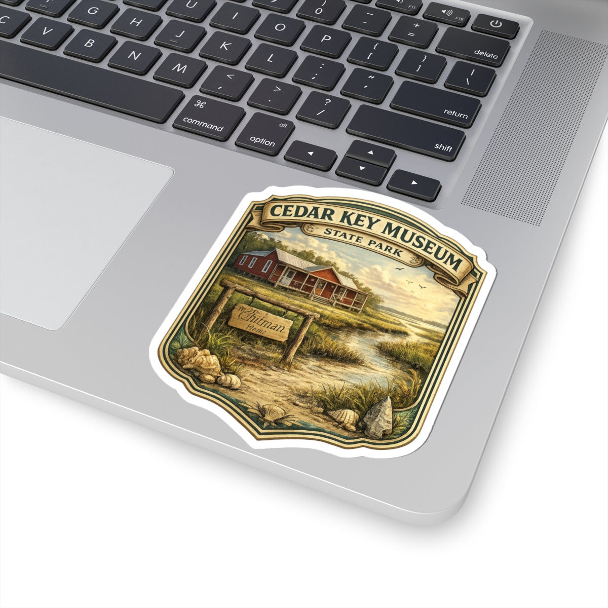 Cedar Key Museum Vintage State Park Sticker — Scenic Travel Decal
