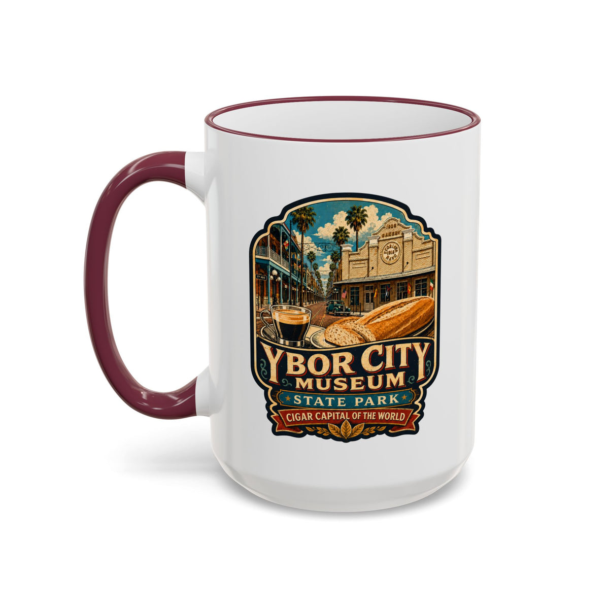Ybor City Mug — Accent Rim & Handle 11oz/15oz