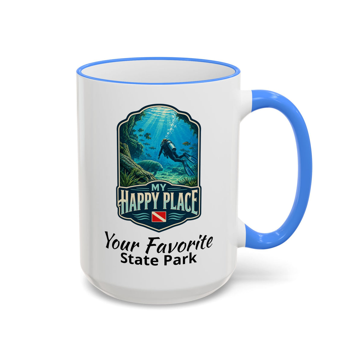 CUSTOMIZABLE Scuba Springs Accent Rim & Handle 11oz/15oz
