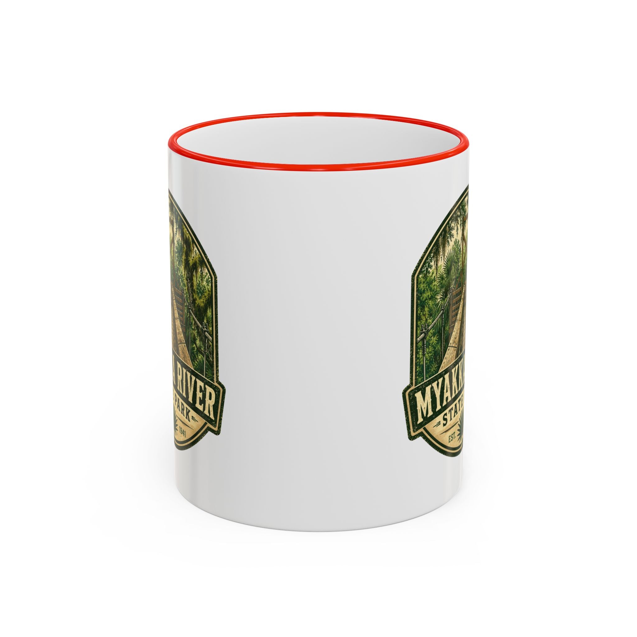 Myakka River Vintage Mug — Accent Rim & Handle 11oz/15oz
