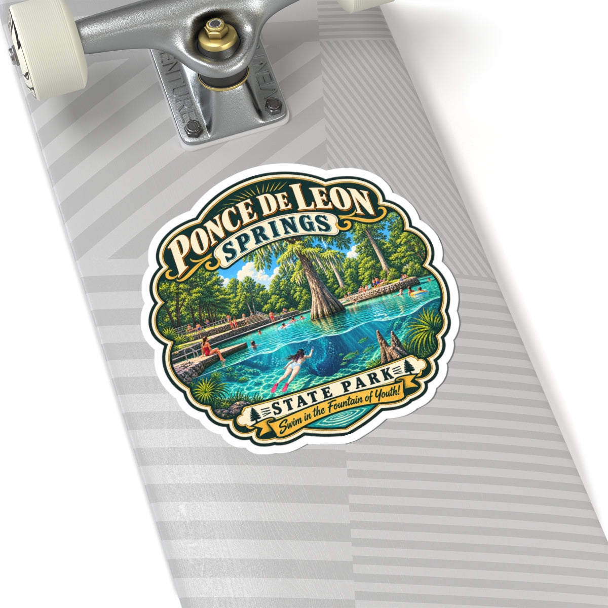 Ponce de Leon Springs State Park Sticker — Vintage Travel Outdoor Decal