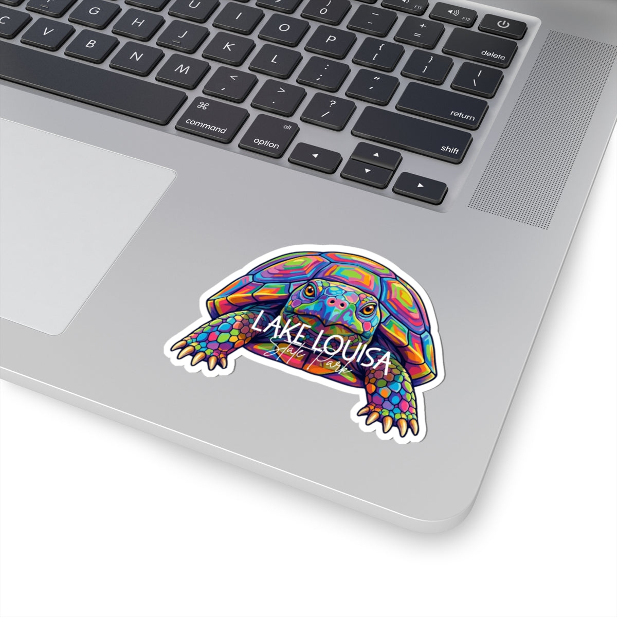 Lake Louisa Gopher Tortoise Kiss-Cut Sticker — Colorful Psychedelic Decal