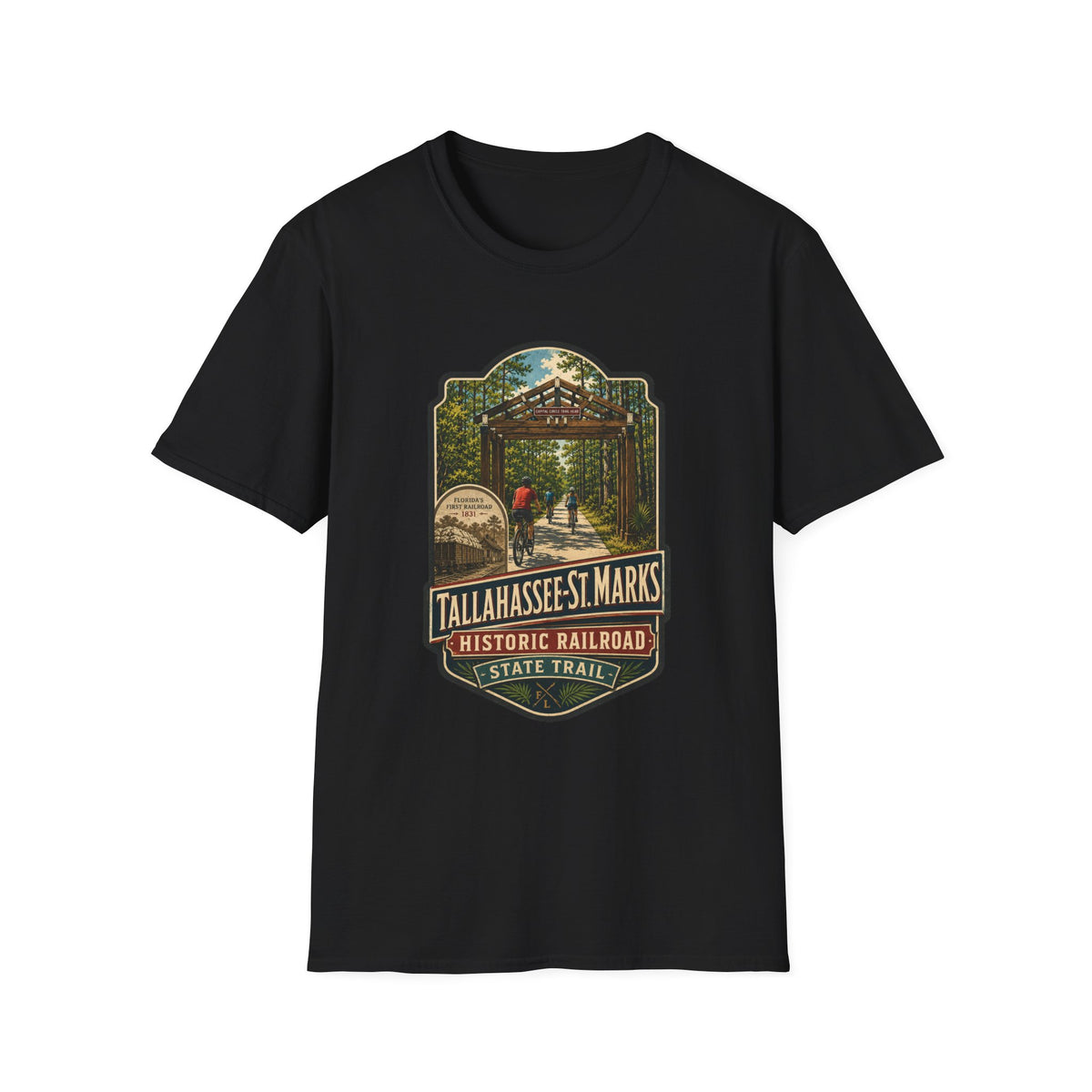 Tallahassee - St. Marks Trail  - Retro Tee
