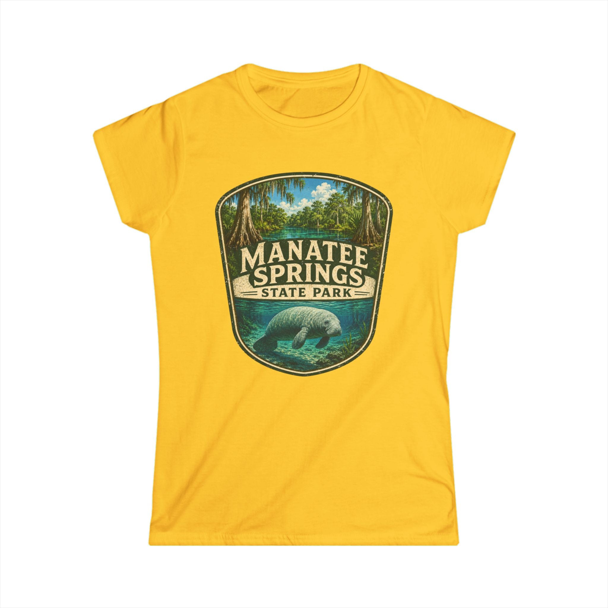 Manatee Springs- Vintage Manatee Tee