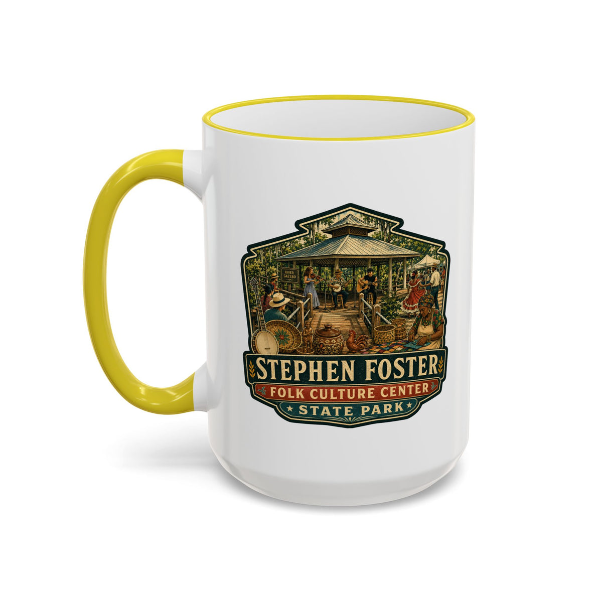 Stephen Foster Mug — Accent Rim & Handle 11oz/15oz