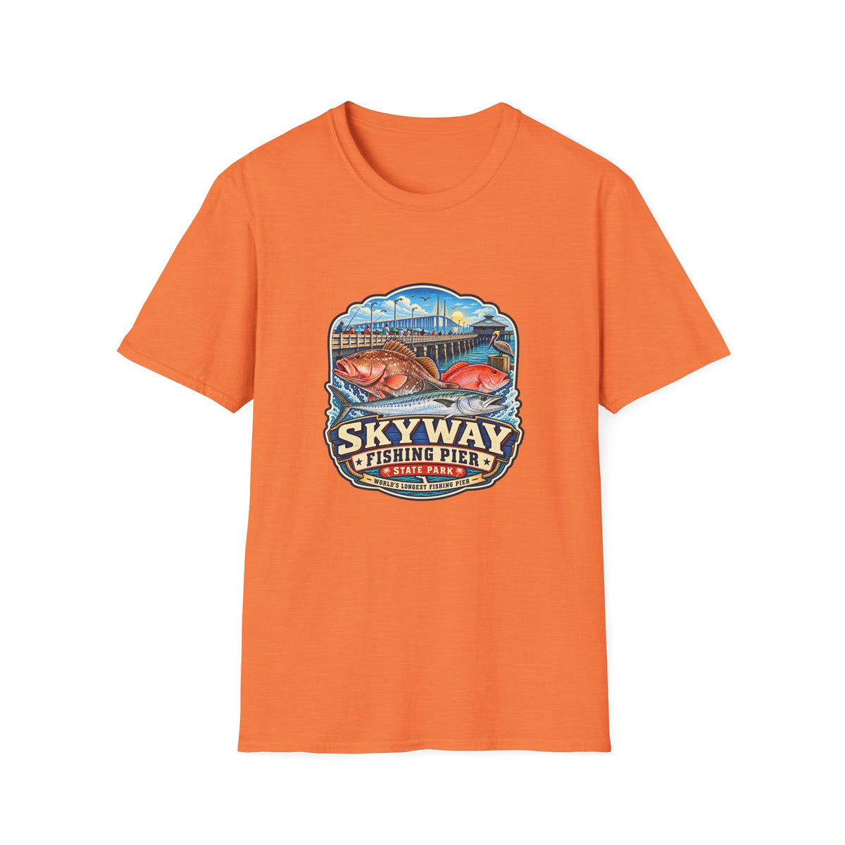 Skyway Fishing Pier — Retro Tee