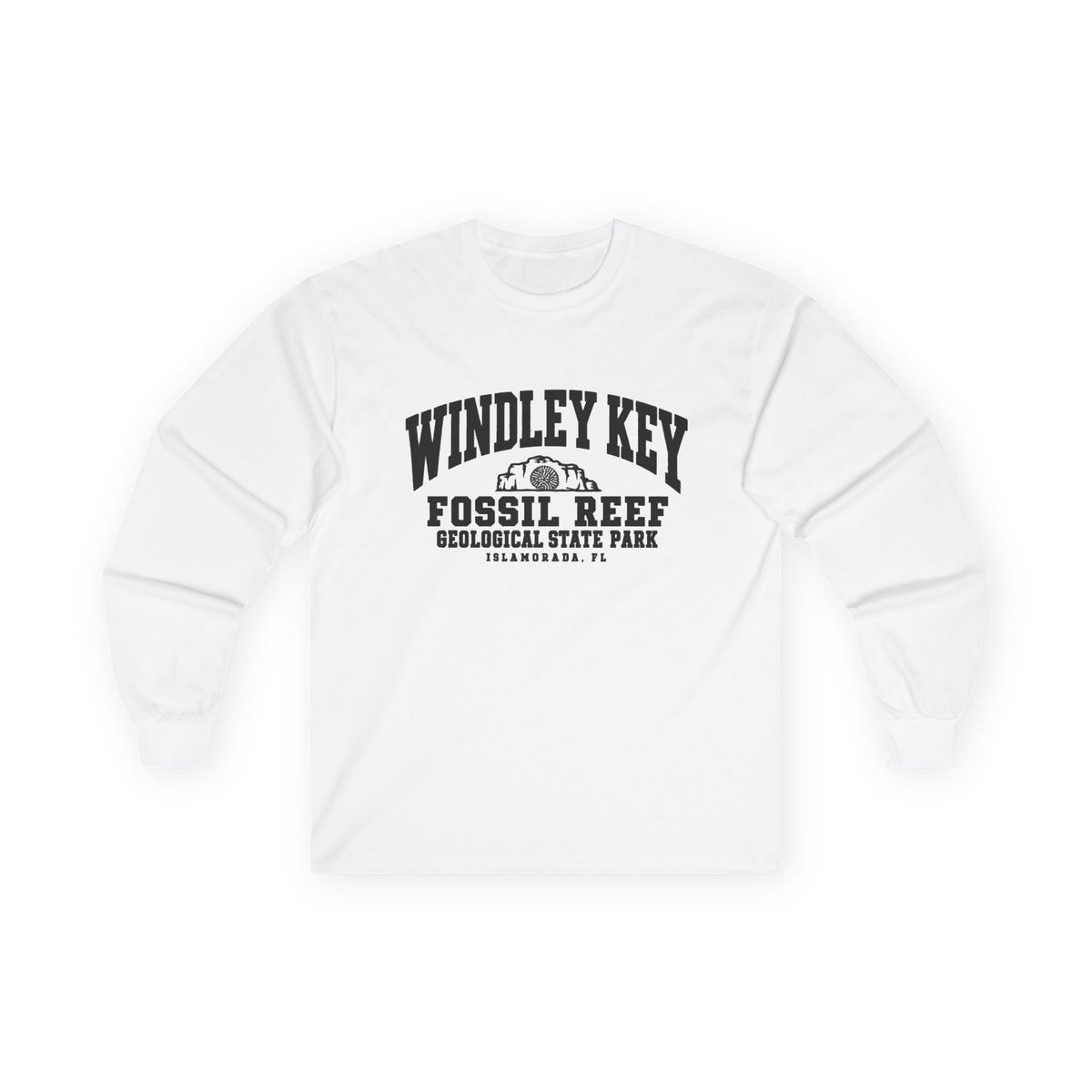 Windley Key Fossil Reef Geological State Park Logo- Long Sleeve Tee