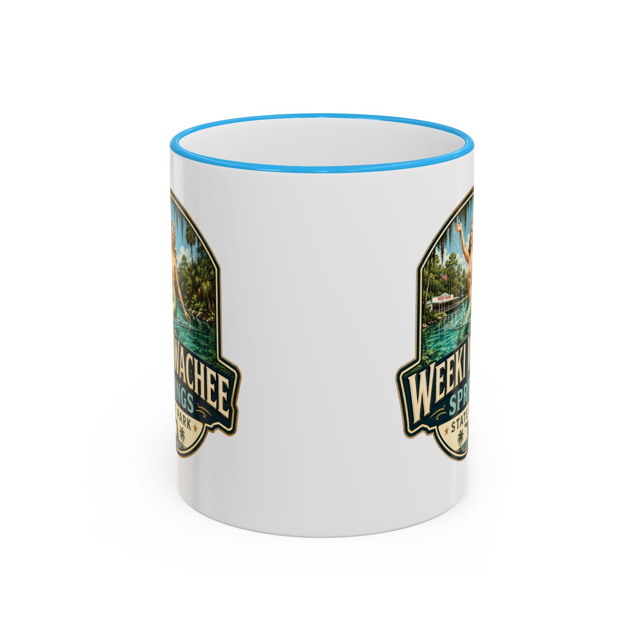 Weeki Wachee Vintage Mug — Accent Rim & Handle 11oz/15oz