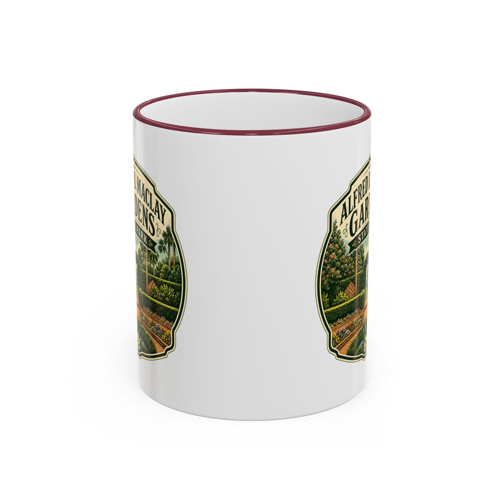 Maclay Gardens Vintage Mug — Accent Rim & Handle 11oz/15oz