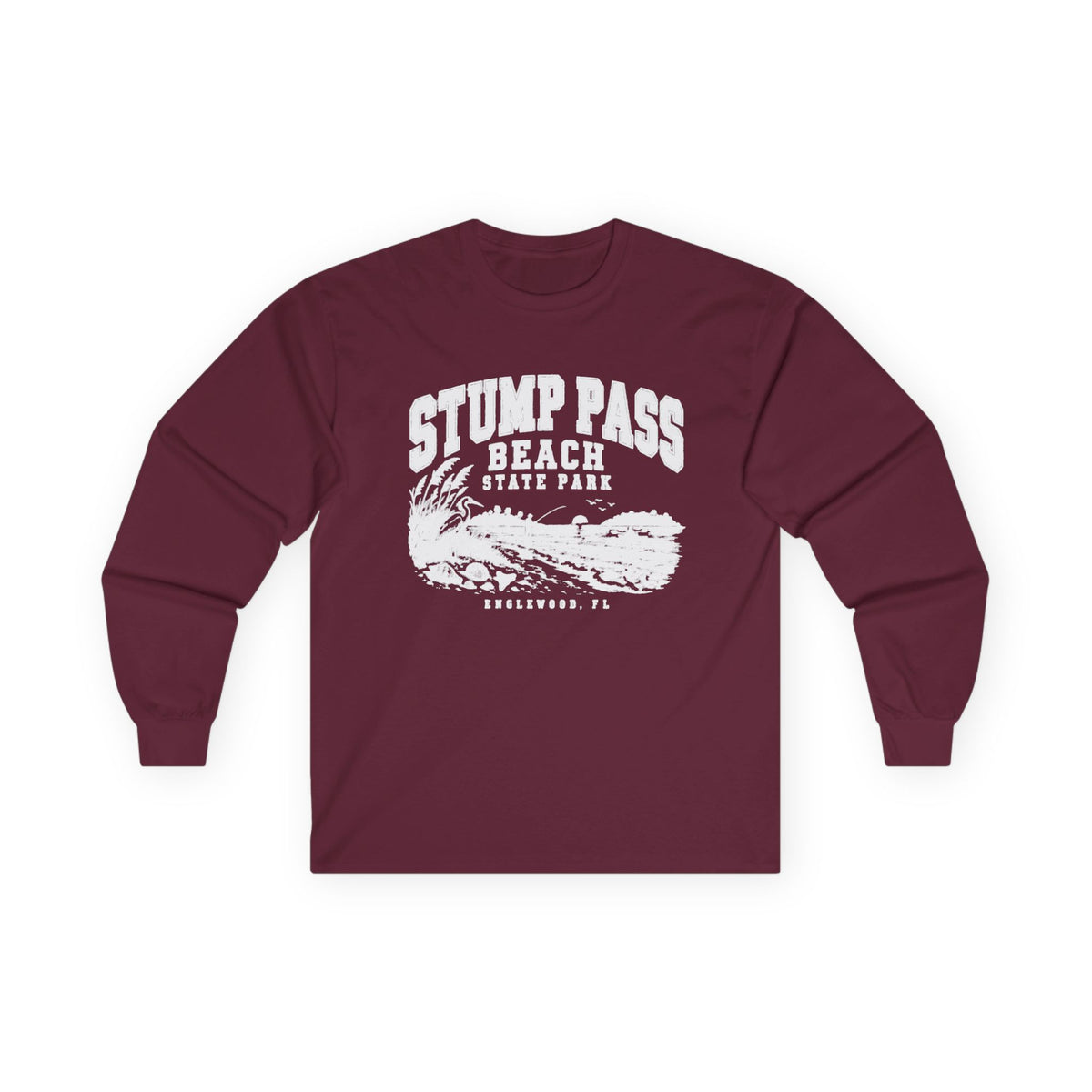 Vintage Stump Pass Beach- Long Sleeve Tee