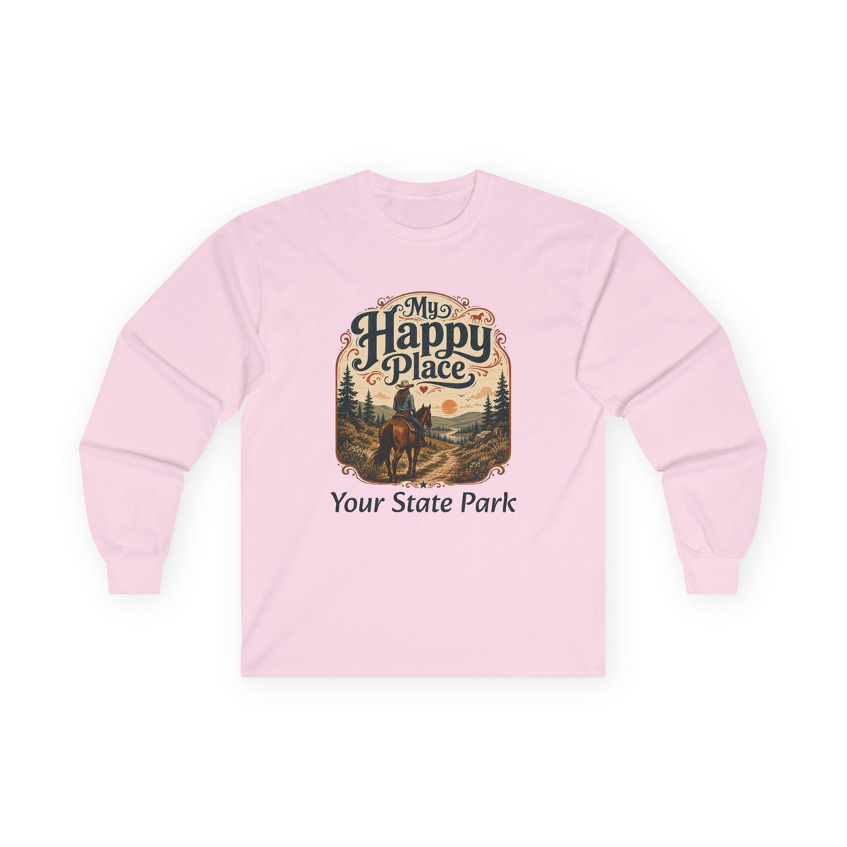 CUSTOMIZABLE Happy Place — Vintage Riding Shirt