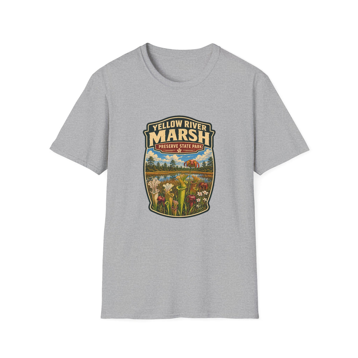 Yellow River Marsh — Retro Tee