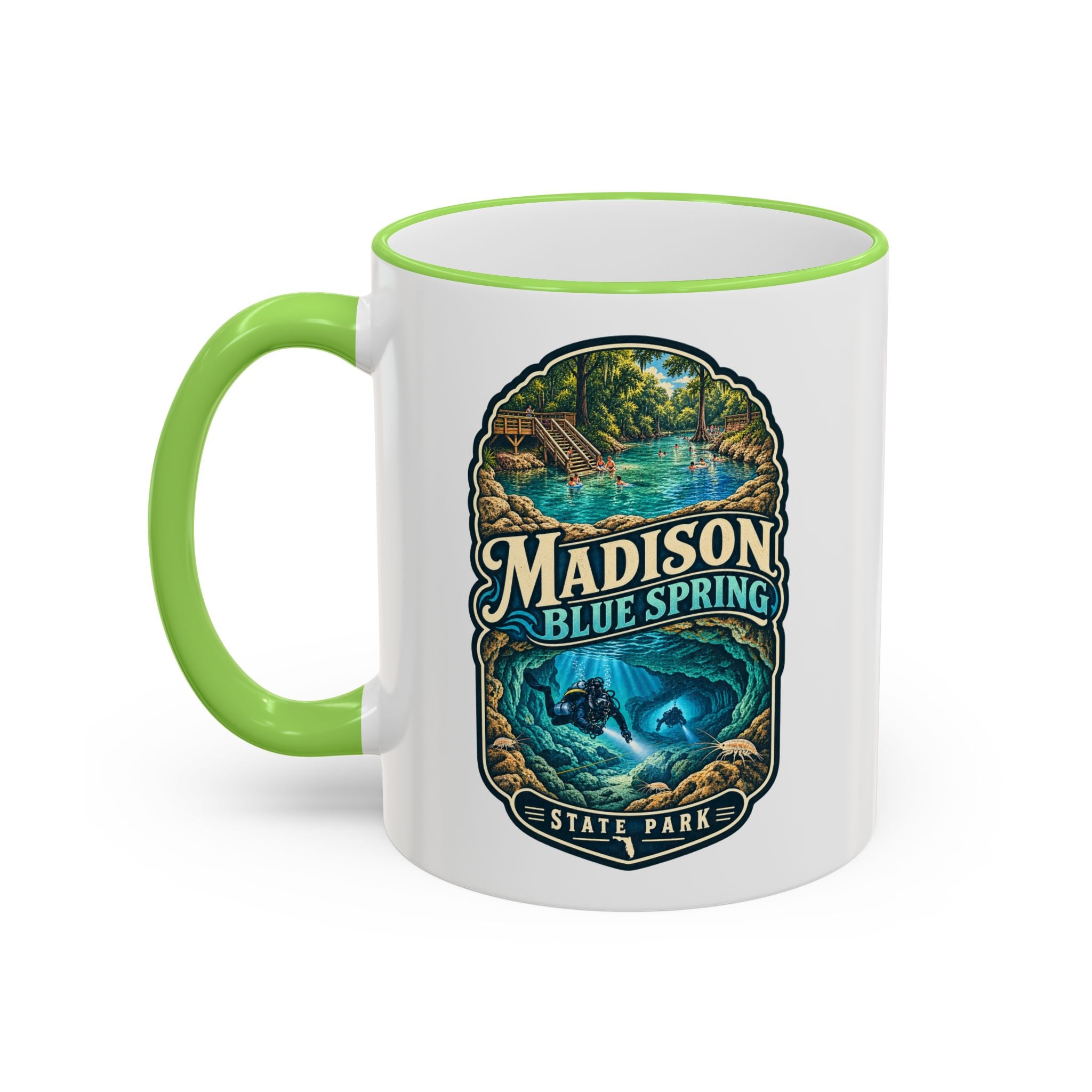 Madison Blue Spring Accent Rim & Handle 11oz/15oz